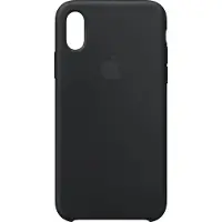 Apple iPhone Xs Silicone Back Cover Zwart