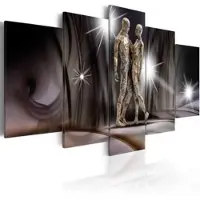 Karo-art Schilderij - Gouden aanraking