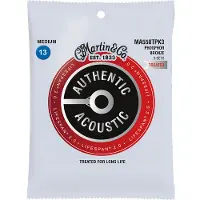 Martin strings MA550TPK3 AUTHENTIC TREATED PACK 3 MEDIUM 92/8 PHOSPHOR BRONZE MEDIUM 13-17-26-35-45-56