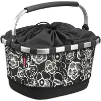 Klickfix Carrybag GT Racktime Black Flowers || Maat: 21