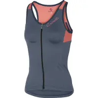 Castelli Solare Top Dames, dark steel/blue/salmon S 2019 Wielershirts