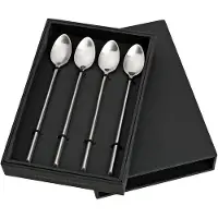 Broste Copenhagen Sletten lepel lang 4-pack Full satin forged
