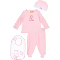 Ryhmä Hau Baby Geschenkset - 4-delig - - Roze - 1 maand (56 cm)