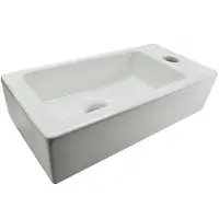 Wiesbaden Rhea fontein rechts 36x18x9cm mini wit