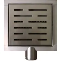 Wiesbaden RVS Doucheput 15x15cm met Flens / 3de Generatie