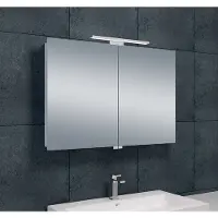 Wiesbaden Spiegelkast met led verlichting 90x60 aluminium