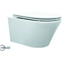 Mueller Afesta toiletpot randloos met platte softclose zitting