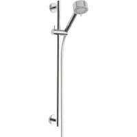 Wiesbaden UniMatch Cadans glijstangset compleet met handdouche 3 standen Ø 8 cm chroom