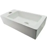 Wiesbaden Rhea fontein links 36x18x9cm mini wit
