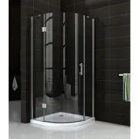 Wiesbaden Sphere Shower douchecabine 90x90x200cm kwartrond chroom 8mm glas linksscharnierend NANO coating