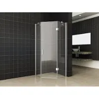 Wiesbaden Pentagon vijfhoek douchecabine 90x90x200cm 8mm helder NANO coating glas