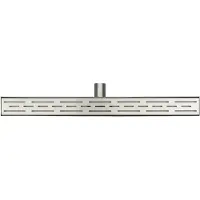 Wiesbaden 3e generatie douchegoot met rooster 100 x 7 cm RVS