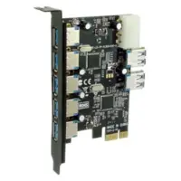 Sedna SE-PCIE-USB3-07 - PCIe USB 3.0 7-Poorts Adapter - 5 Extern + 2 Intern - Multikleur