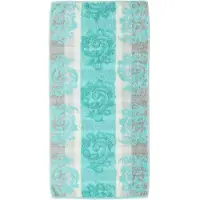 Cawö Handdoek Cawö Cashmere Jacquard Turquase (set van 3)