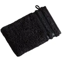 Vossen Washandje Vossen Cult de Luxe Schwarz (set van 6)