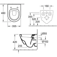 Villeroy & Boch Subway 2.0 wandcloset Direct Flush Verkort Wit