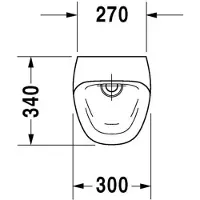 Duravit Durastyle urinoir waterloos zonder vlieg Wit
