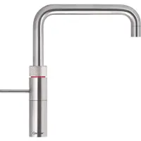 Quooker Fusion Square keukenkraan koud, warm en kokend water met COMBI+ reservoir RVS