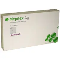 Molnlycke Health Care Mepilex Ag Schuimverband 10 x 21 cm | 5 stuks