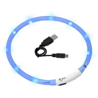 Flamingo Visio light led halsband blauw 70 cm Flamingo