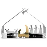 Alessi Kerstdecoratie Bark Crib Stainless Steel