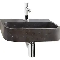 Differnz 38.015.01 Ovale Small Fonteinset Zwart - 38 x 24 x 8 cm