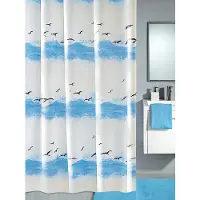 Kleine wolke Seaside douchegordijn b180xh200 cm, krokusblauw