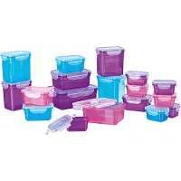 Gourmet Maxx Zelfklevende potjes, paars/roze/turquoise, 36 stuks