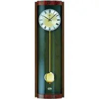 AMS 5087/9 - Klok - Hout - 21x71 cm - Bruin