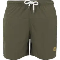 Urban Classics Zwemshorts 'Block Swim' kaki