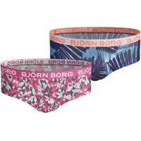 Björn Borg meisjes hipster 2-pack – zacht katoen – palm & multicolor