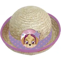 Nickelodeon zonnehoed stro Paw Patrol meisjes creme maat 50