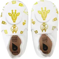 Bobux babyslofjes white giraffe loafer print - maat 18