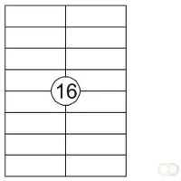 Quantore Etiket 105x37mm 1600 stuks - 2 stuks