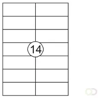 Quantore Etiket 105x42.4mm 1400 stuks - 2 stuks