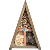 Esschert Design Driehoekig Insectenhotel Vogelvoederplek