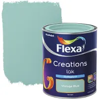 Flexa Creations lak vintage blue zijdeglans 750 ml