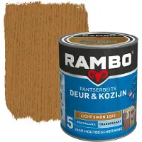 Rambo pantserbeits deur & kozijn transparant licht eiken hoogglans 750 ml