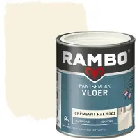 Rambo pantserlak vloer acryl dekkend zijdeglans cremewit 750 ml