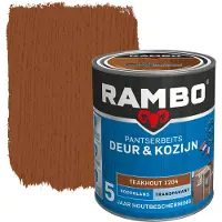 Rambo pantserbeits deur & kozijn transparant teakhout hoogglans 750 ml