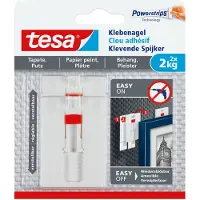 TESA Verstelbare lijmschroef - - Voor behang &amp; pleister - Belastbaarheid 2 Kg