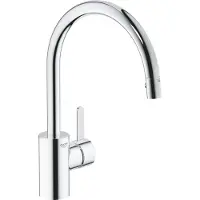 GROHE Eurosmart Cosmopolitan keukenkraan dualspray uittrekbare kraanuitloop Chroom