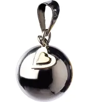 Bola hanger met hartjes bedeltje zilver BOLA 1 VK880