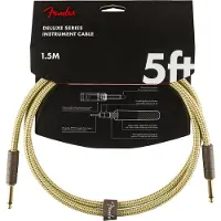 Fender DELUXE INSTRUMENTS CABLE STRAIGHT/STRAIGHT 5' TWEED
