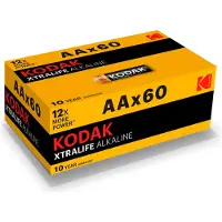 Kodak Xtralife Aa Alkaline Batterij 60 Eenheden