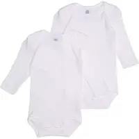 Sanetta Baby Lichamen 1/1 Arm Wit -dubbelpakje- | Maat: 74