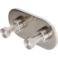 Geesa Nemox handdoekhaak dubbel RVS