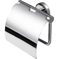 Geesa Nemox closetrolhouder met klep Chroom