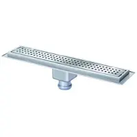 Van den berg afvoergoot 50cm met flens onderafvoer 50 mm RVS