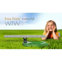 Easy drain Easydrain Wtw warmte terug win systeem 65x16 cm.h 90mm.met sifon